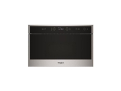 Microondas de empotrar, acero inoxidable, Solo, 22 L, plato de 25 cm, apto para lavavajillas, hasta Whirlpool Wmn461bxf