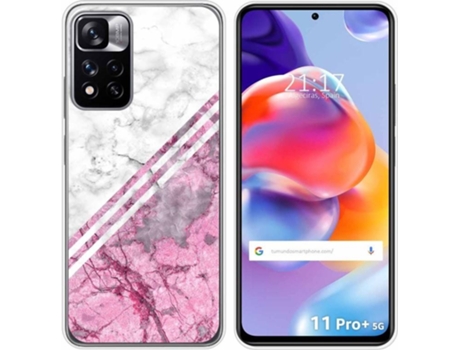 Carcasa para Xiaomi Redmi Note 11 Pro+ Plus 5G TUMUNDOSMARTPHONE Dibujos Mármol 03 Multicolor