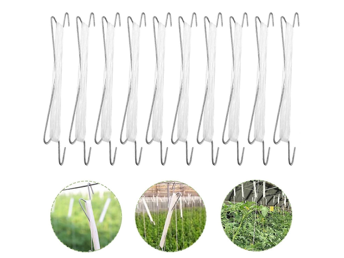 Omni-10 Ganchos Con Cuerda Para Tomates Y Pepinos, Invernaderos Y Otras Verduras