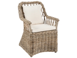 Silla de jardín BELIANI Maros ii de Ratán Beige 53x70x90