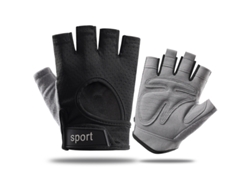 Guantes De Ciclismo De Medio Dedo, Transpirables, Resistentes Al Desgaste Y Antideslizantes, Color Negro/xl. Digitallab