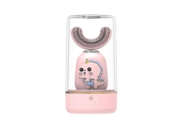 Cepillo de dientes eléctrico infantil Evago, cepillo ultrasónico automático para toda la boca, dientes en forma de U para bebés GOKOCO