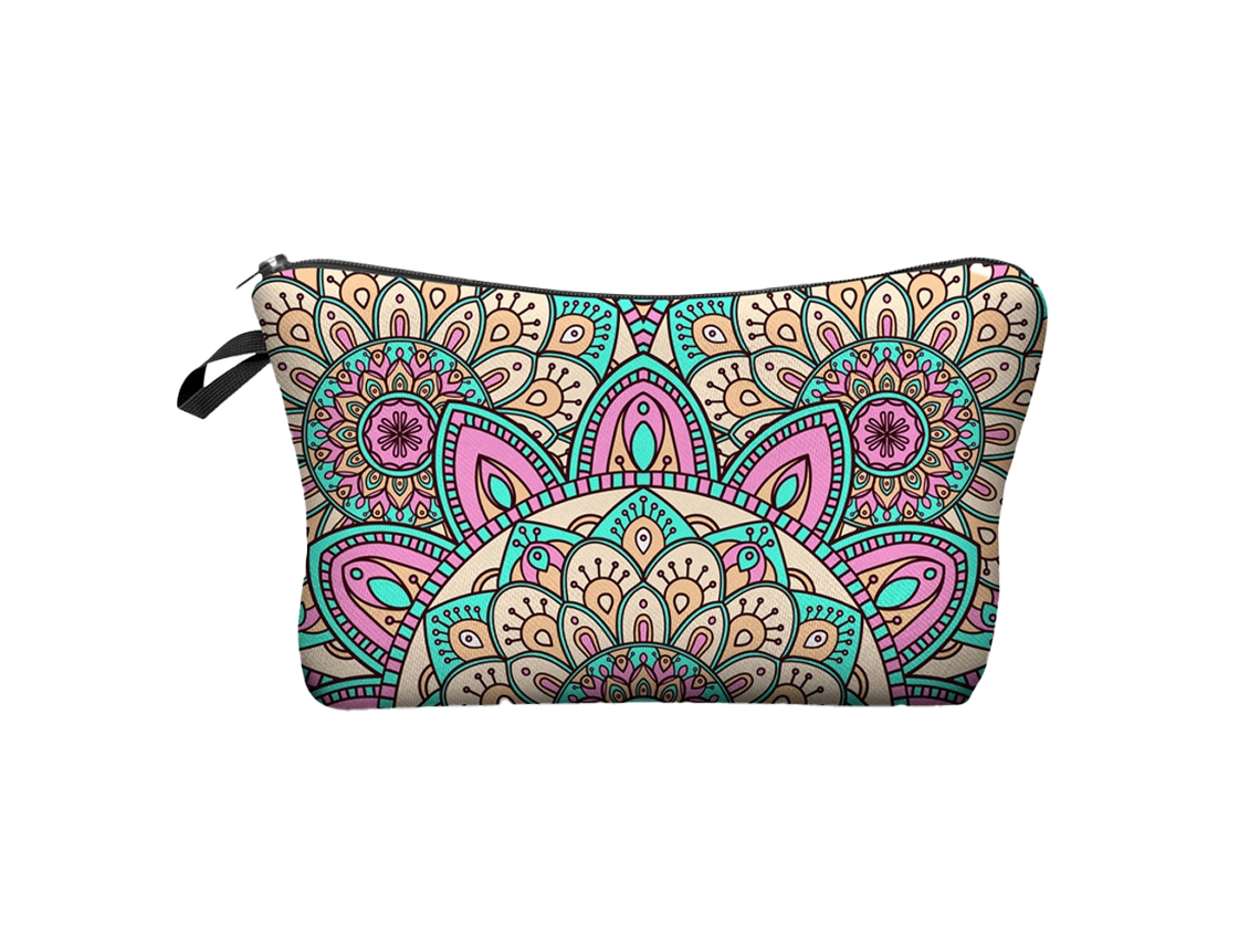Bolsa de maquillaje para mujer, portátil de viaje con bolsa y cremallera KOFIHETY