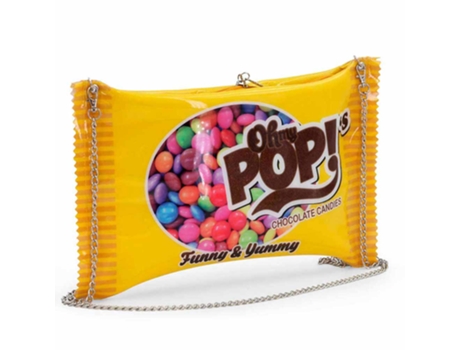 Bandolera OH MY POP! Oh My Pop Chococandy Cadena Unisex (Amarillo)