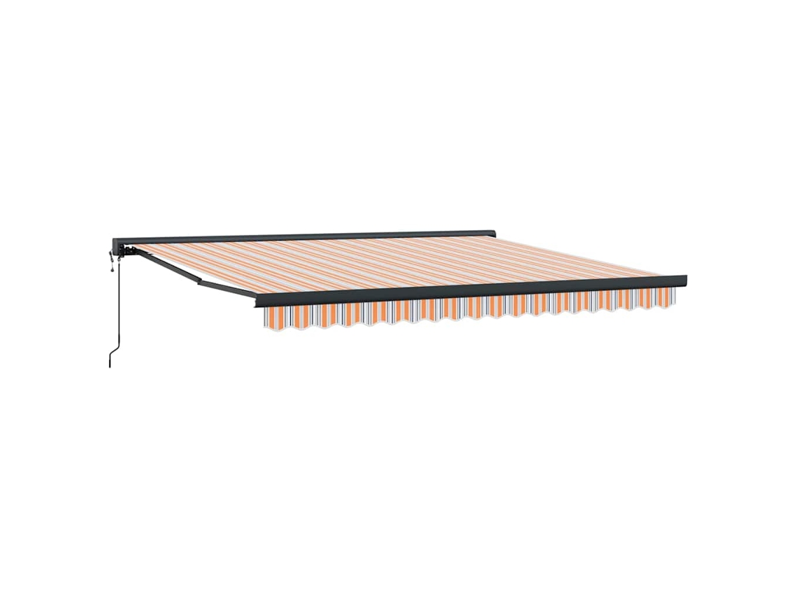 Maison Exclusive - Toldo Retráctil Multicolor 400 X 300 Cm Tela Y Metal