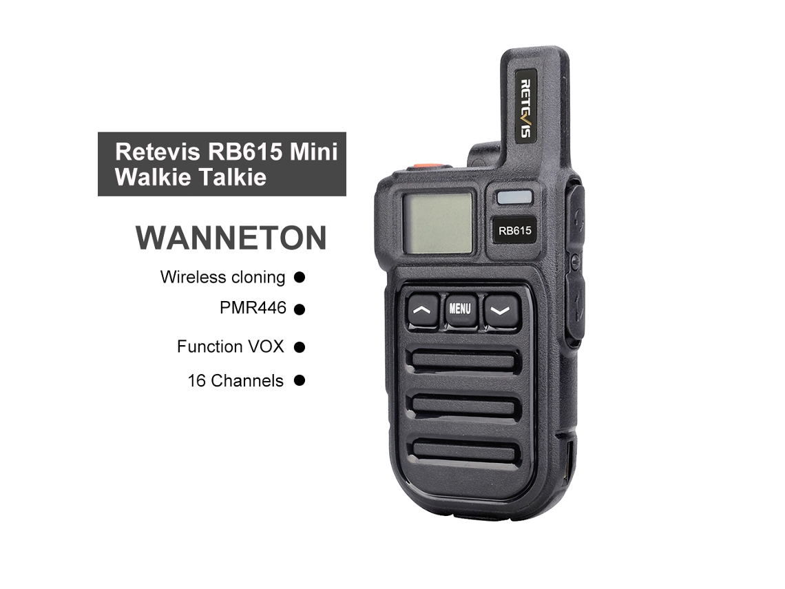 Walkie Talkie Retevis Rb615 Pmr446 0.5w 16 Canales Vox Vibración Inalámbrico