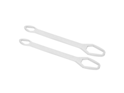 Llave Universal Doble Extremo Autoajustable 8-22mm Herramienta Ajustable Plata Galvanizado 2 Piezas 260mm Largo