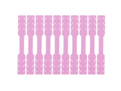 10 Láminas Protectoras De Silicona Rosa Ajustables De 3 Secciones Para Las Orejas