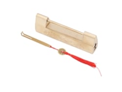 Candado De Estilo Antiguo Con Espaciado De 5,9 Cm, Candado Con Forma De Pez De La Suerte, Candados Chinos Pequeños,