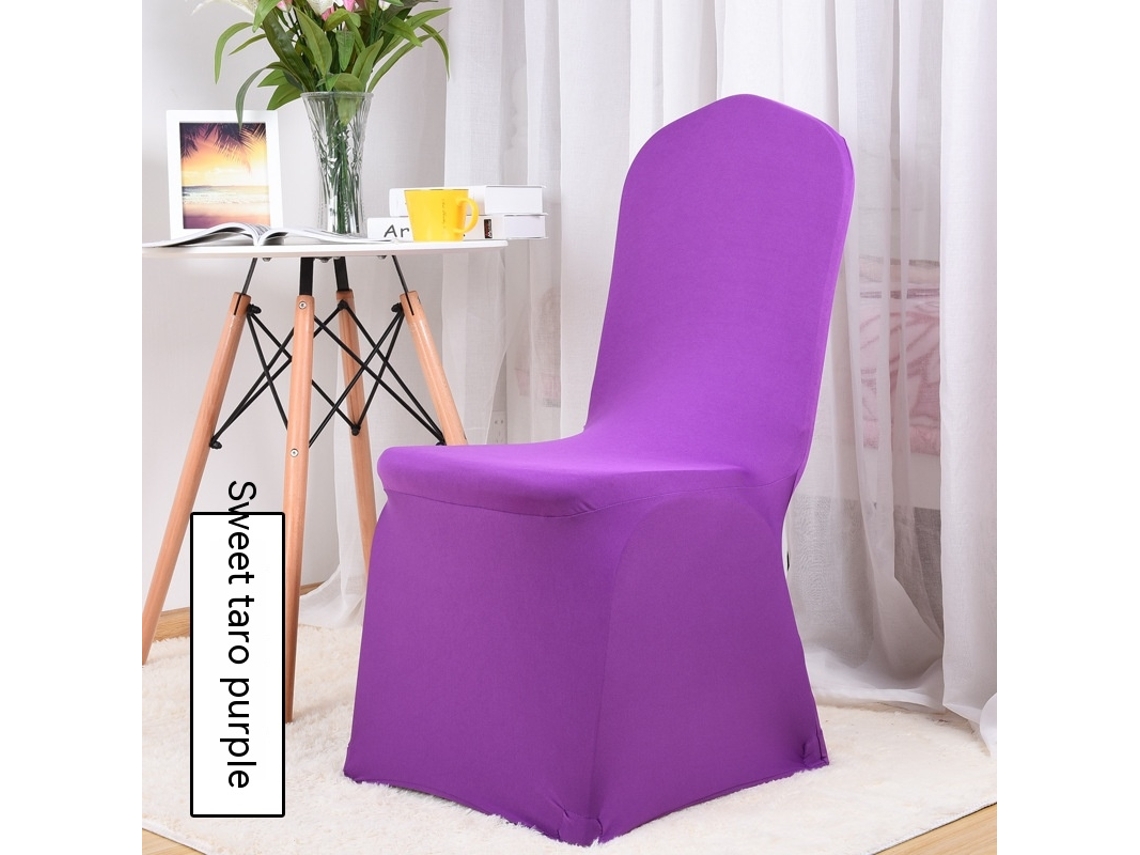 1 paquete de funda protectora extraíble para silla de comedor para el hogar, restaurante-azul lago-Tamanho padrão LUUCOZK