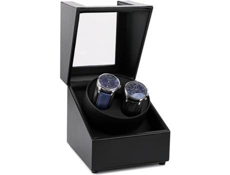 Nuevo Bobinadora de reloj automática doble con Motor silencioso y pantalla giratoria negra TRANTECH