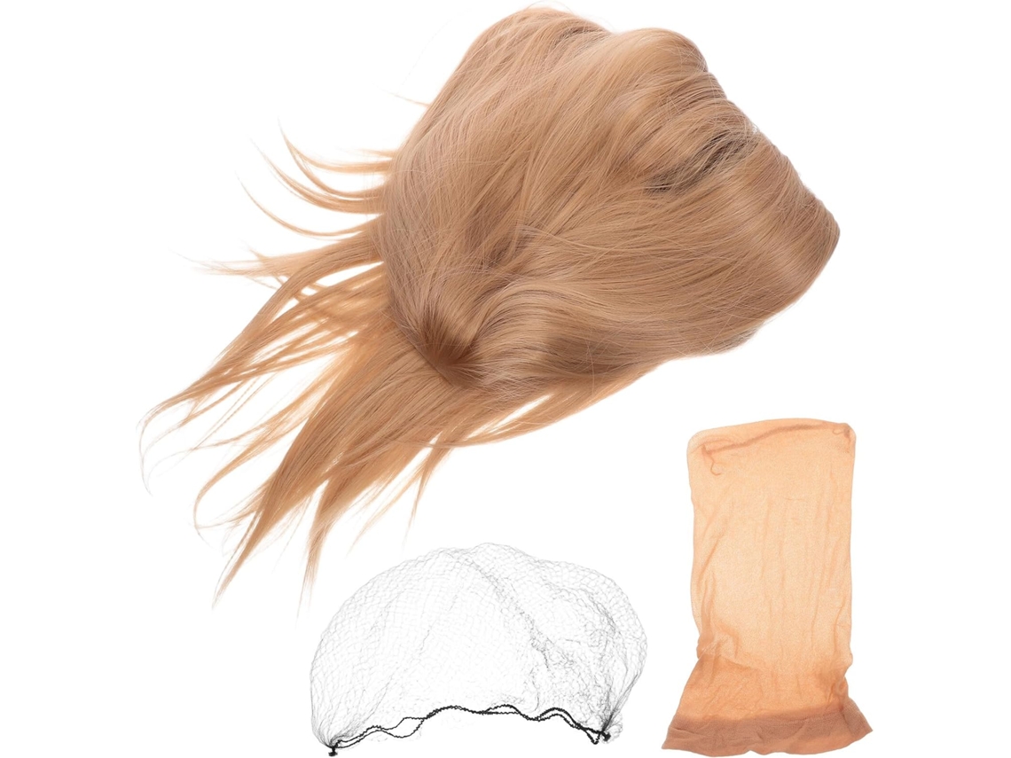 Postiche Longue Y Lisse Para Femme Lace Front Dorée Fibers Synthétiques Résistantes À La Chaleur...