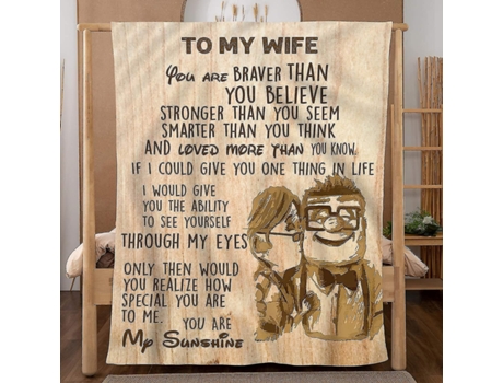 A Mi Esposa Manta De Mi Esposo Regalo De Personalización De Cumpleaños De Navidad Cama Suave Fla GELLDG