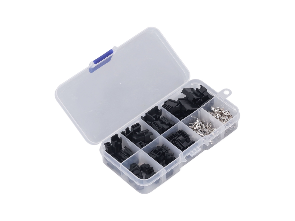 Omni-kit De Conectores Terminales Sm 2.54mm Macho Hembra Con Pin Header Y Terminales De Crimpado 200 Piezas
