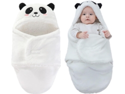 Saco de dormir para cochecito de bebé, cálido saco de dormir de invierno para bebé, 70 cm (panda blanco)