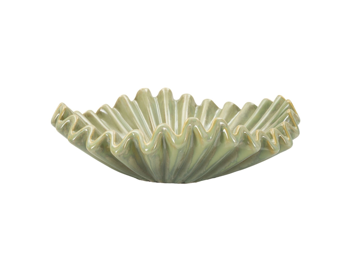 Bandeja Mf855, Cerámica, Verde, 40x40x13 cm, Epikasa