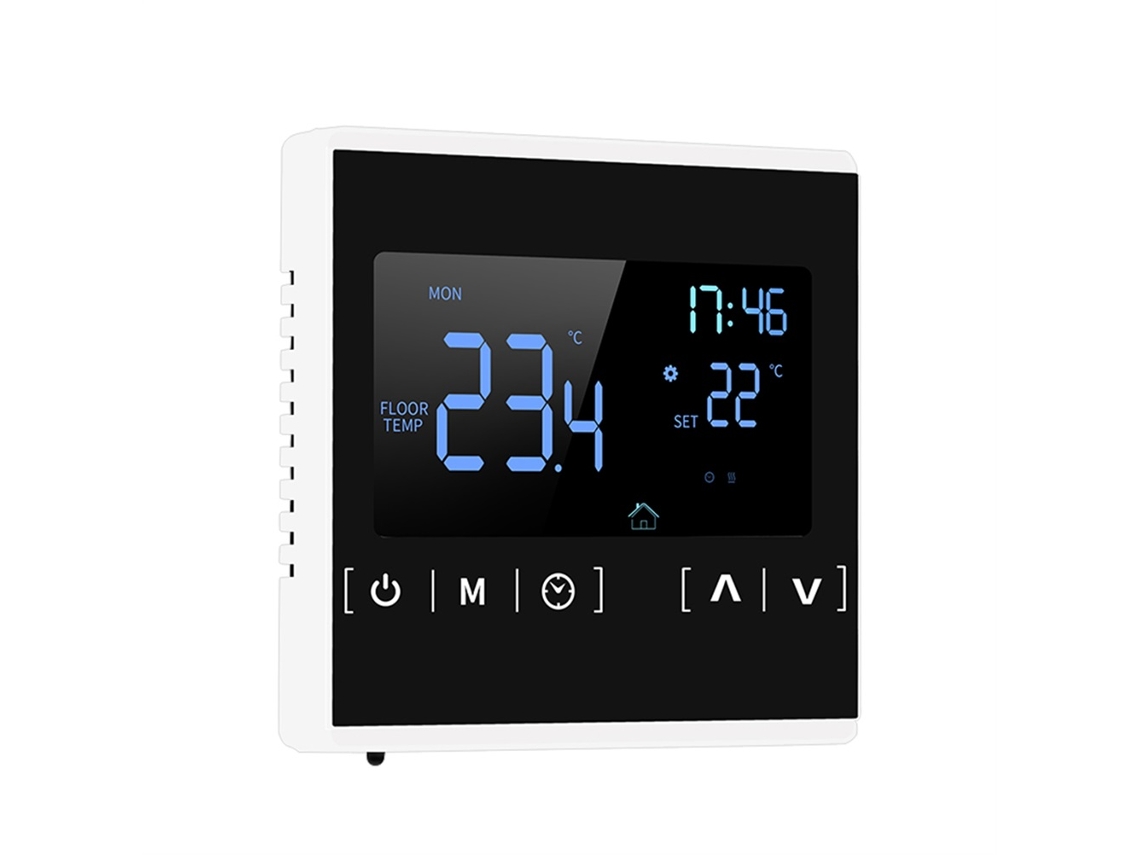 Termostato Inteligente Programable Para Calefacción Con Pantalla Táctil Para Uso Doméstico - Blanco