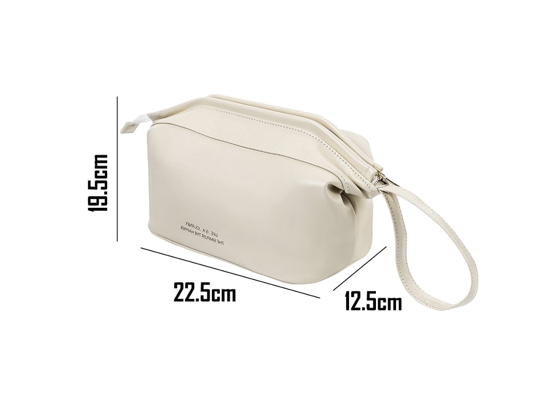 Bolsas De Viaje Para Cosméticos, Neceser De Cuero Portátil, Bolsa