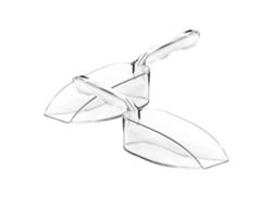 2 Cucharas Multiusos Transparentes De Acrílico