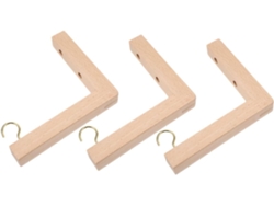 Juego De 3 Ganchos Para Plantas Inoomp Con Tornillos Y Tacos De Pared, Soportes De Pared Para Macetas, Jardineras,