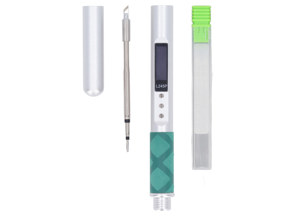 Kit De Soldador Eléctrico Portátil Con Pantalla Led Y Estructura De Aluminio Y Acero Cnc De 65w-150w Para Reparación Electrónica.