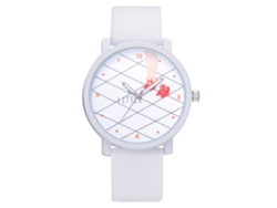 Relógio De Pulso De Quartzo Fashion Para Mulher Com Pulseira De Couro Pu - Azul