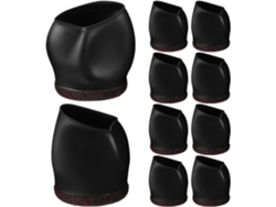Protectoras Patas Ruedas 4.5-5.5 Fundas Silla Tpe Negro