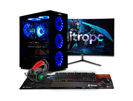 Portátil Gaming NITROPC Pack Diamond (Intel i7-12700KF - RTX 3060 12GB - RAM: 32GB - M.2 2TB - 24")