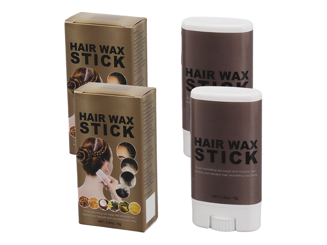 2pcs Stick De Cera Para Pelo Duradero Suaviza Mechones Alisador De Bordes Para Pelo Frizz 0.6oz
