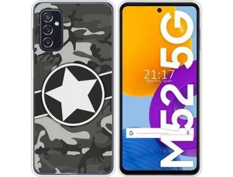Carcasa Samsung Galaxy M52 5G TUMUNDOSMARTPHONE Camuflaje 02 Multicolor