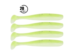20 Señuelos De Pesca De Plástico Blando De 7,5 Cm Con Forma De Gusano Y Cola En T.