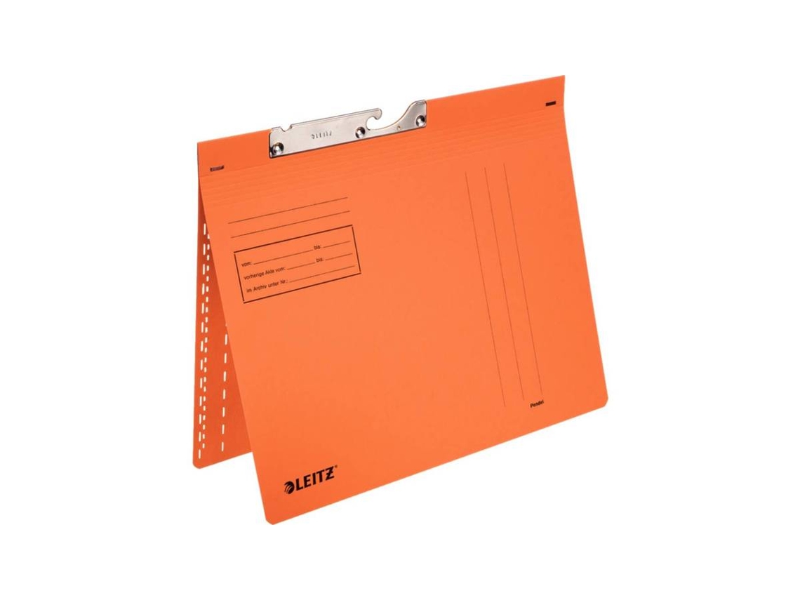 Carpeta pendular Leitz, A4, encuadernación comercial, naranja para el mercado DLA Ch 50 piezas Esselte Leitz (2013 00 45)