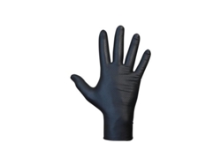 Guante de nitrilo sin polvo Agility Grip, talla 11, melena negra