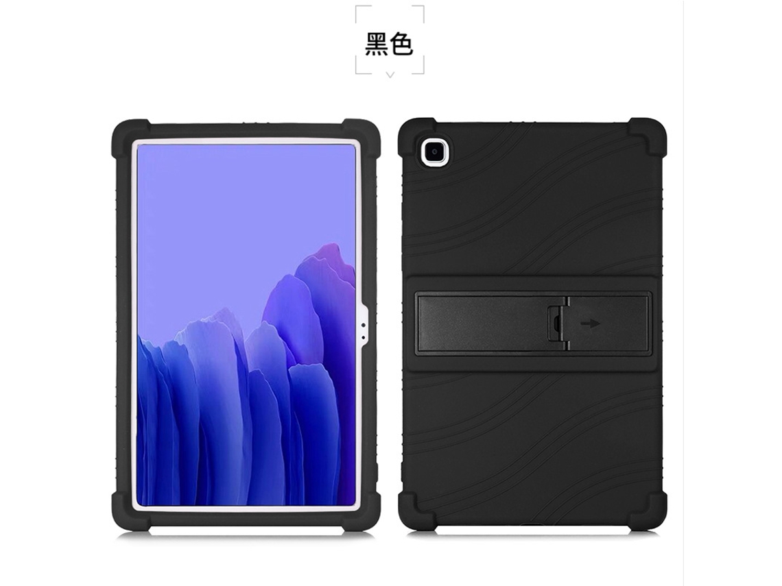 Compatible con tableta Samsung SM-T505C, Tab A7 de 10,4 pulgadas, funda de silicona suave a prueba de golpes T500.black Yunzii