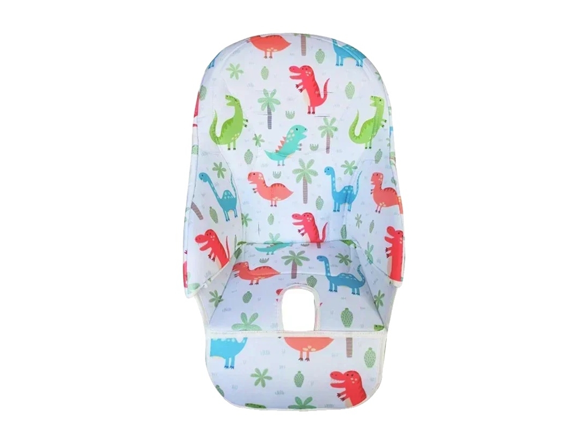 Cojín para silla de bebé, compatible con varios modelos, fácil de limpiar, diseño de dinosaurio.