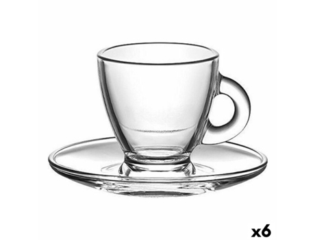 Juego de Tazas de Café LAV 1334 (Cristal - 95 ml)