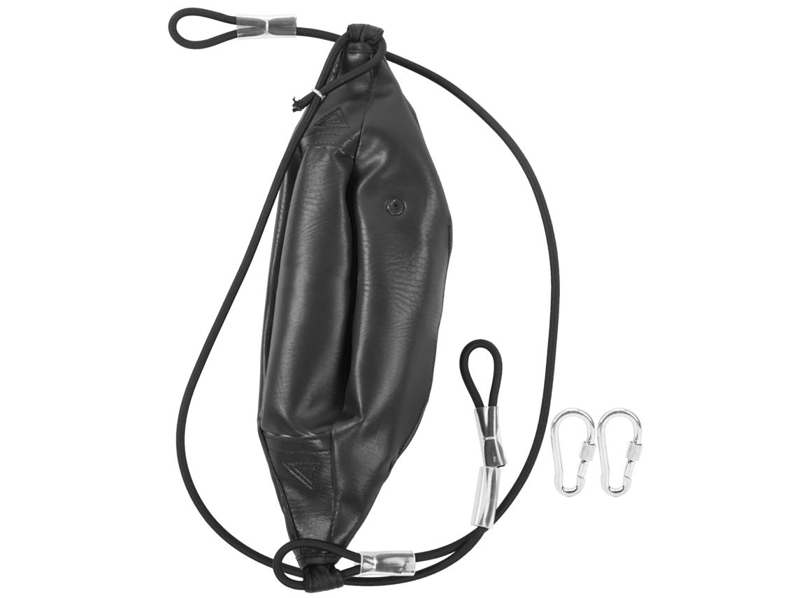 2026rebe - Pelota de boxeo inflable de PU con forma de pera para entrenamiento de Muay Thai, saco de boxeo negro
