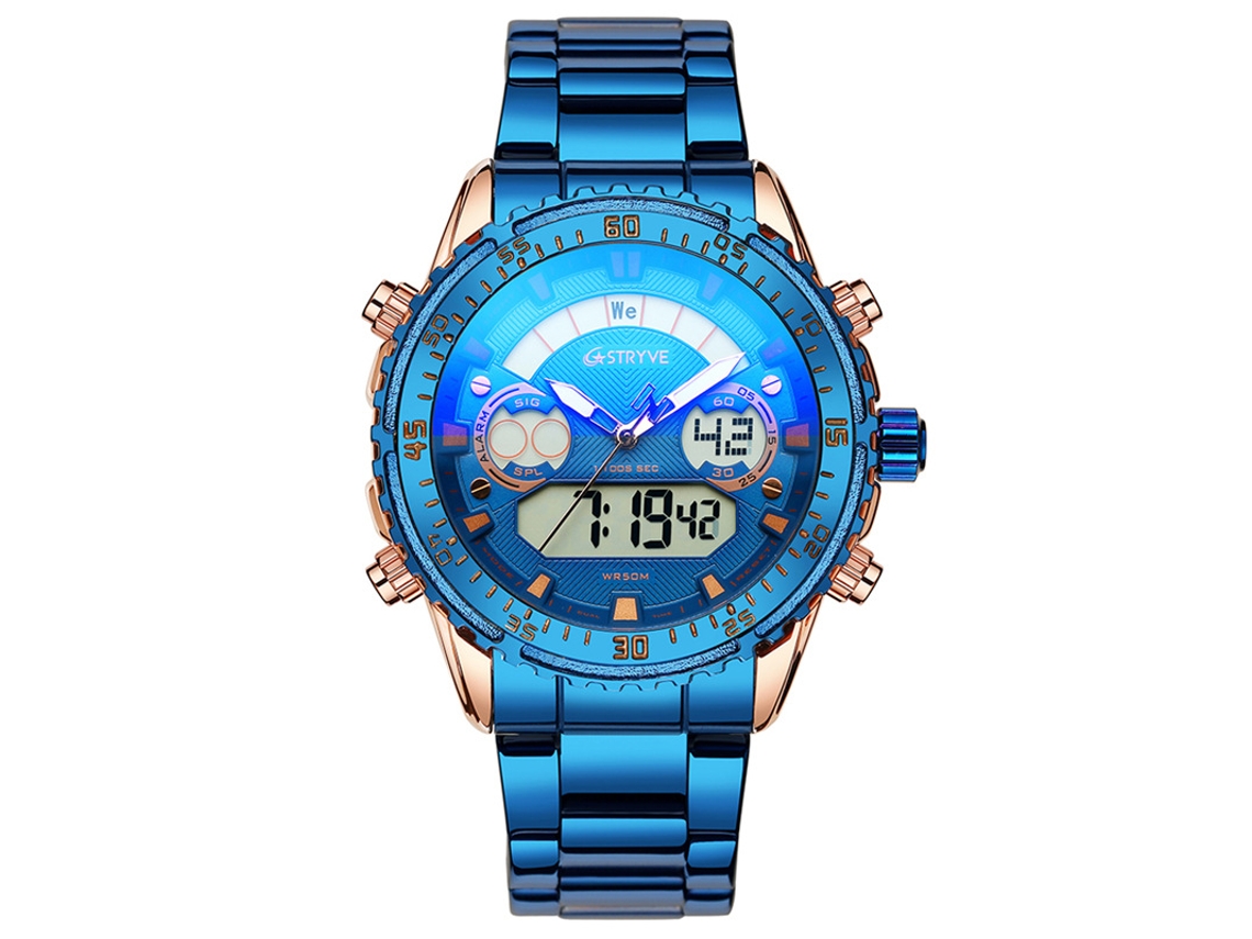 Reloj Deportivo Para Hombre (azul), Reloj Digital Resistente Al Agua