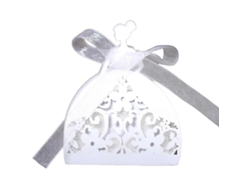 100 cajas de dulces con diseño de encaje floral, ideales para regalos de boda y chocolate. Hengjian