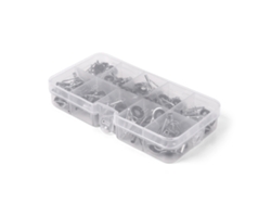 Kit De Reparación Para Punta De Caña De Pesca 80 Piezas, Aros Ojos Acero Inoxidable Con Caja Diy