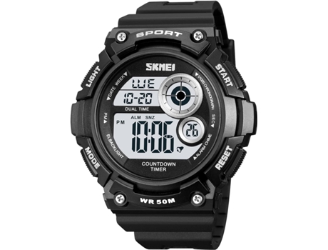 VEANXIN Relojes deportivos digitales Reloj de pulsera resistente al agua 50M-Plata