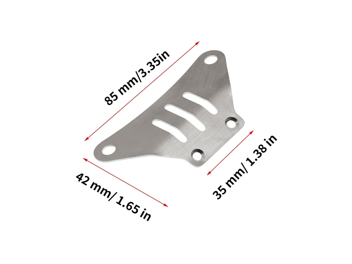 Protetor De Chassi Frontal E Traseiro De Aço Inox Para Carro Controle Remoto Tamiya 1/10 Peças De Upgrade