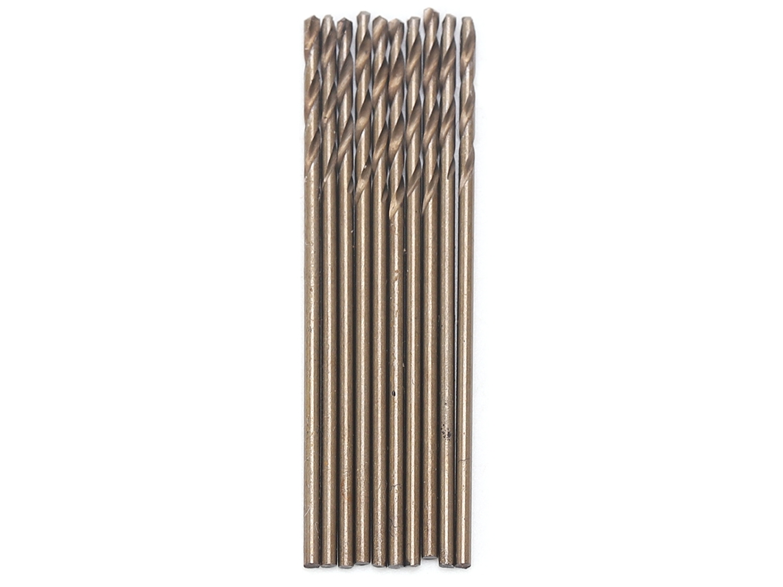 Juego De 10 Brocas Helicoidales De Acero De Alta Velocidad Con Vástago Recto Para Taladro De Banco De 1,5 Mm
