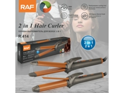 Rizador Y Plancha 2 En 1 Con Placas De Cerámica Para Cabello Mojado Y Seco, Rizos Grandes Y Rizos Hacia Adentro.