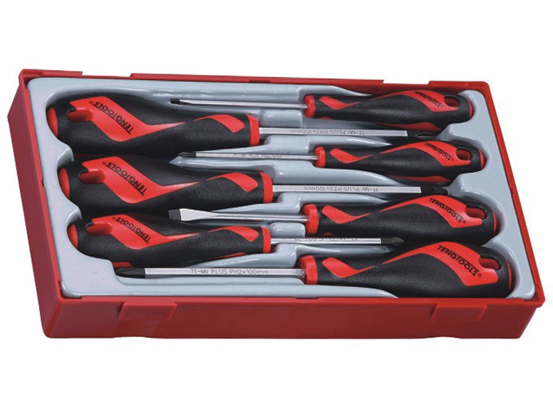 Tengtools 174400101 Jgo Destornilladores Planos, Ph , Pz Tt917n 7 Pzas