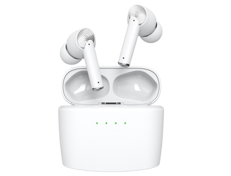 Auriculares Bluetooth True Wireless J8 Anc Ooth 5.2 Compatible con Active Noise Cancellation Low Latency Enc con 4 micrófonos Blanco