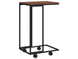 Mesa auxiliar negra con ruedas MAISON EXCLUSIVE 40x30x63,5 cm