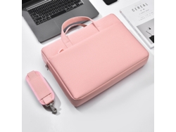 Bolsa para portátil Yuysan Airbag, impermeable y a prueba de golpes, gran capacidad, bandolera de 14 pulgadas, color rosa