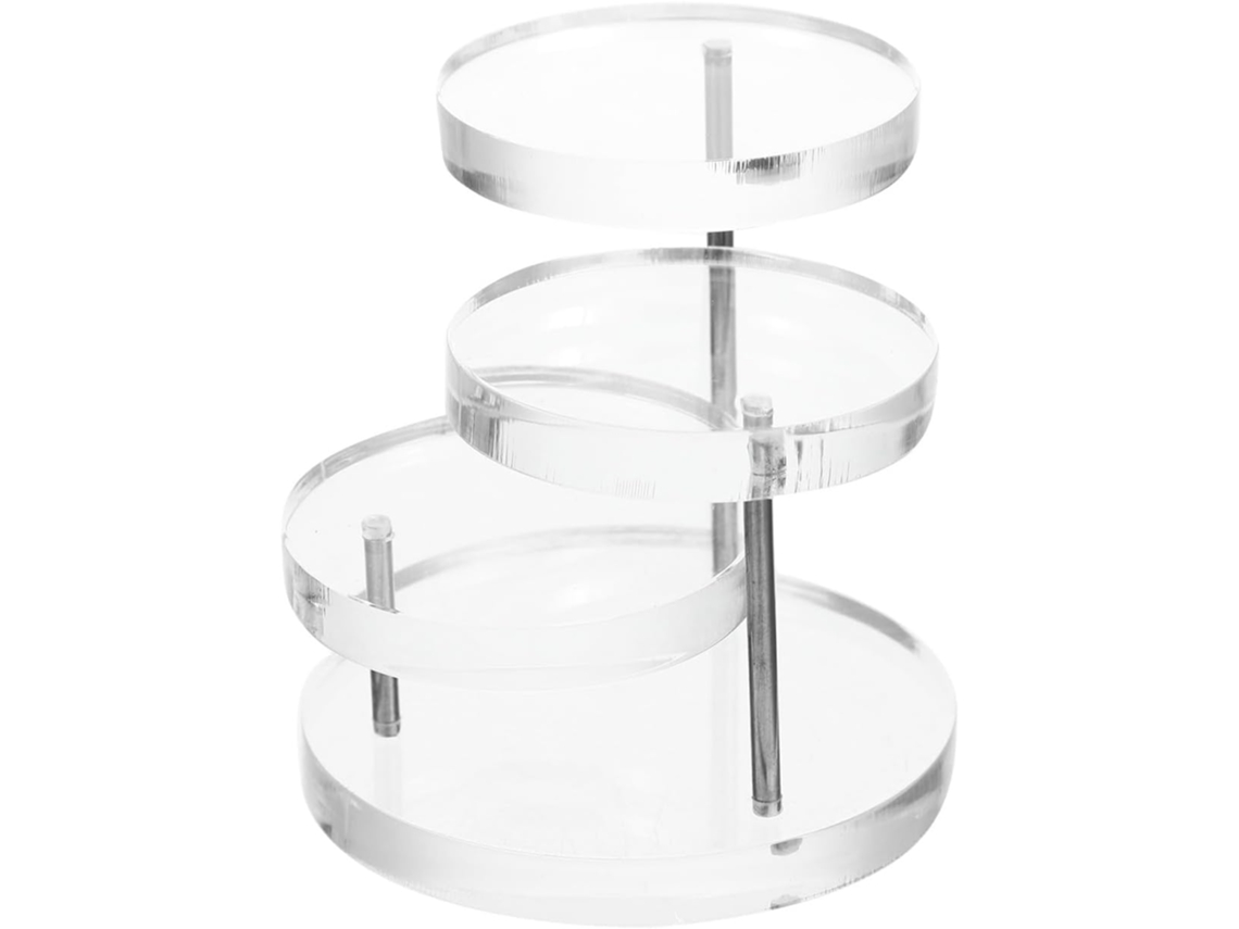Soporte para joyas - Varios niveles, fácil de montar, diseño único, acrílico transparente, espacio de almacenamiento adicional - GOKOCO