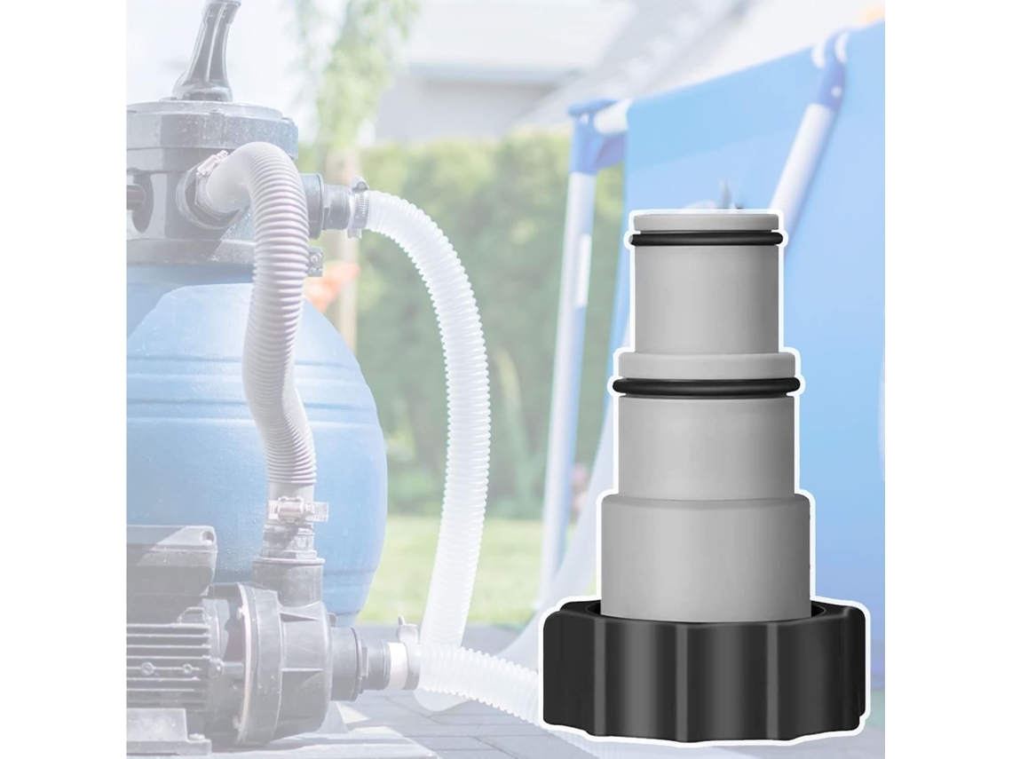 HYMNORA Adaptador de manguera de piscina para conversión de conexión roscada, portátil y resistente para una construcción duradera. Resistente a la corrosión.